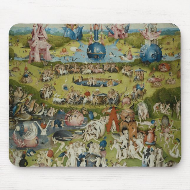 Mousepad Jardim de prazeres terrestres, 1490-1500 (Frente)