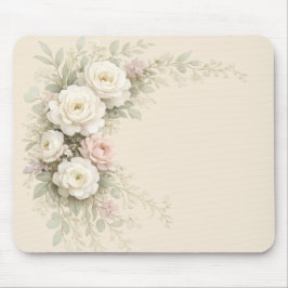 Mousepad Jardim de Rosas em Aquarela para um Casamento Atem