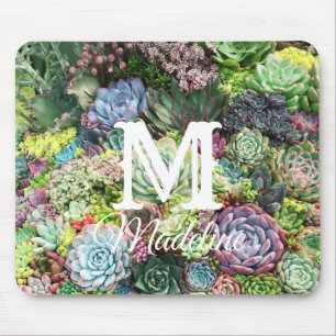 Mousepad Jardim de Suculentos Coloridos