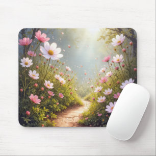 Mousepad Jardim do Cosmos com Caminho de Camisa Solarada