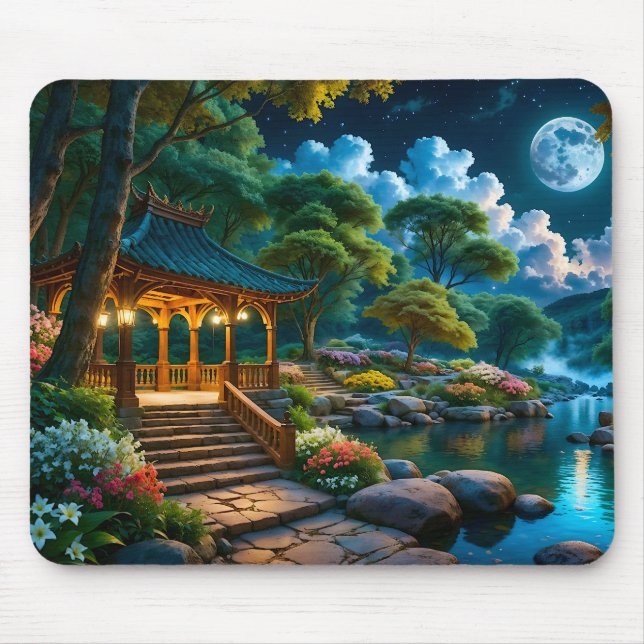 Mousepad Jardim do Pad Noturno Silencioso (1) (Frente)