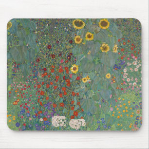 Mousepad Jardim fazenda Girassóis por Gustav Klimt Paintin