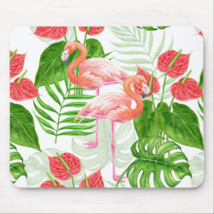 Mousepad Jardim Flamingo