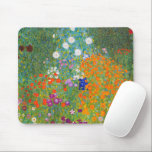 Mousepad Jardim Flor por Gustav Klimt<br><div class="desc">Visite minha loja para obter um design mais interessante e mais opções de cores => zazzle.com/colorfulworld*</div>