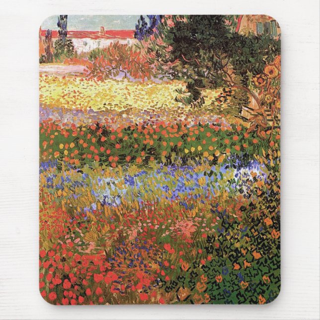 Mousepad Jardim Flor, Vincent van Gogh. (Frente)