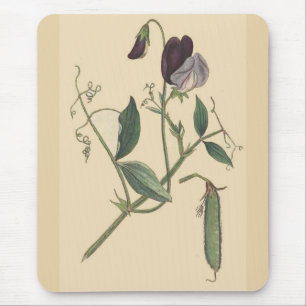 Mousepad Jardim Floral de Flores Botânicas Vintage