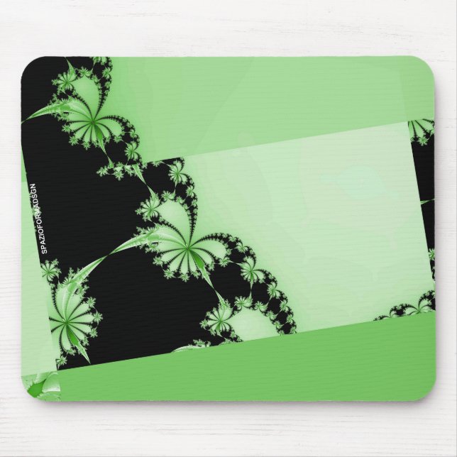 Mousepad Jardim fractal lime (Frente)