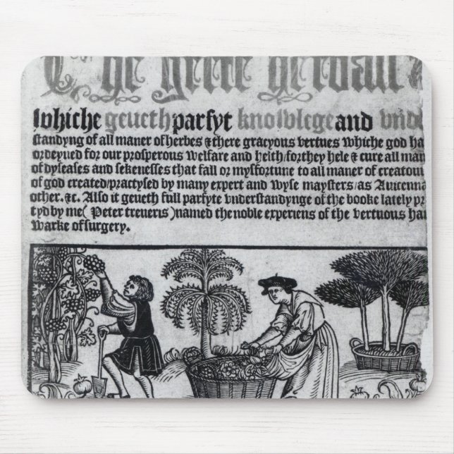 Mousepad Jardim Herb Medieval (Frente)