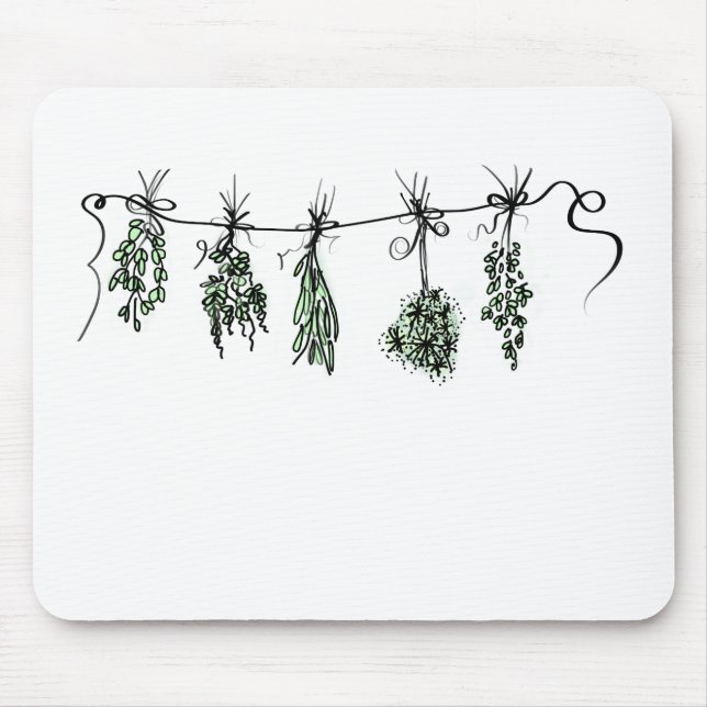 Mousepad Jardim Herbs botânico (Frente)