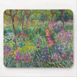 Mousepad Jardim Íris Em Giverny Por Claude Monet