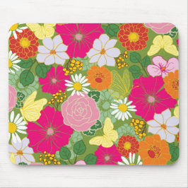 Mousepad Jardim no Pad do Rato Bloom_Butterflies