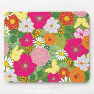 Mousepad Jardim no Pad do Rato Bloom_Butterflies