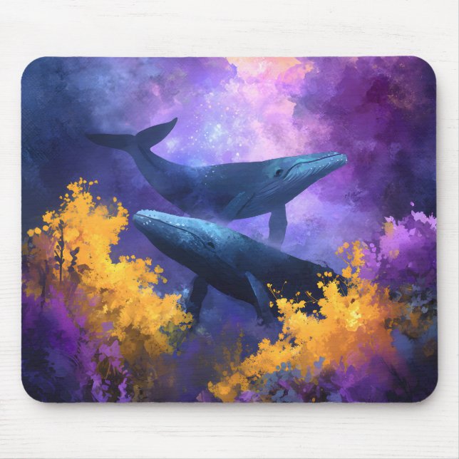Mousepad Jardim Oceânico Abstrato (Frente)