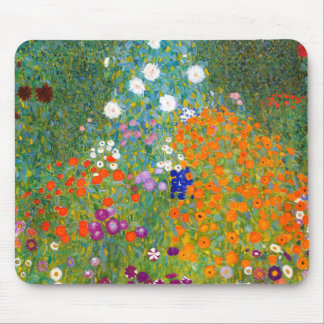 Mousepad Jardim pelo vintage de Gustavo Klimt floral