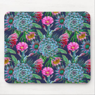 Mousepad Jardim tropical suculento