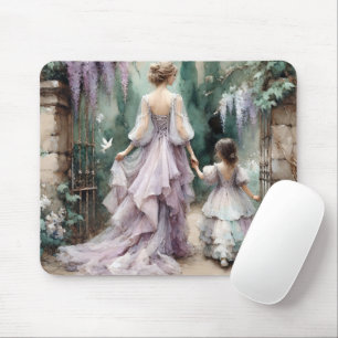 Mousepad Jardim Wisteria Watercolor