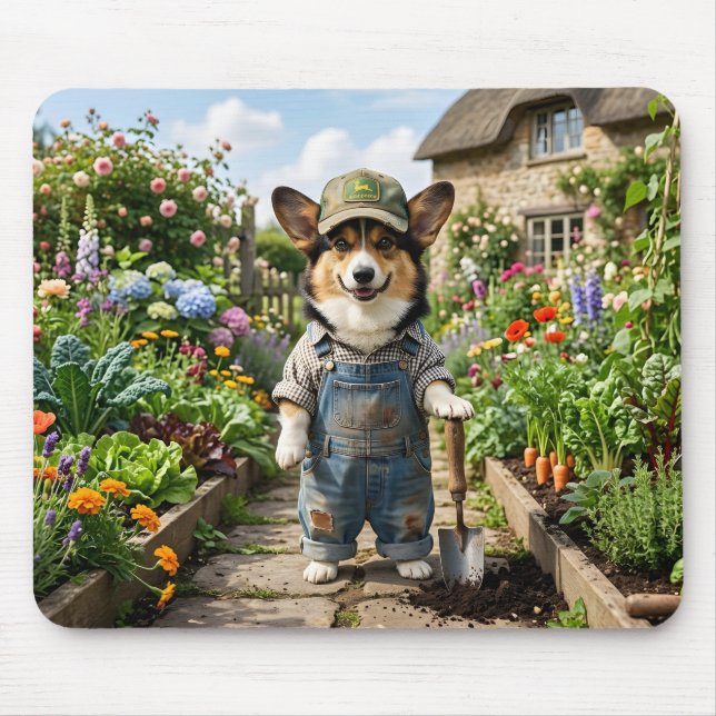 Mousepad Jardineiro Corgi (Frente)
