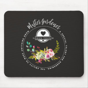 Mousepad Jardineiro mestre, presentes de jardinagem.