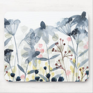 Mousepad Jardins Camadas - Flores de Aquarela