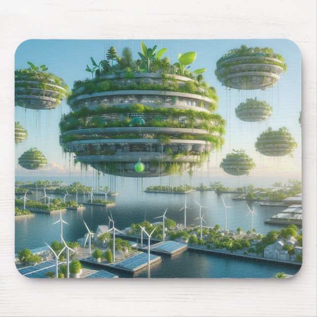 Mousepad Jardins Flutuantes do Amanhã (Frente)