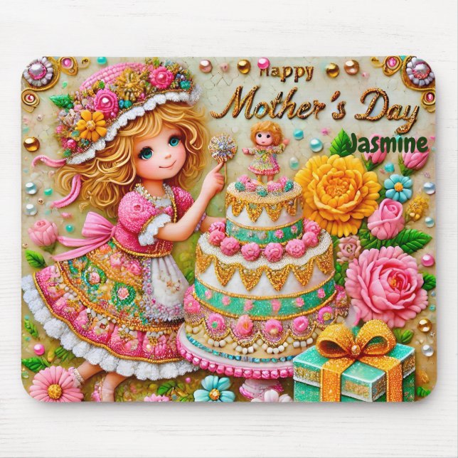 MOUSEPAD JASMINE ~ DIA DE AS MÃES ~ (Frente)