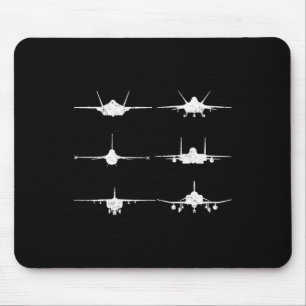 Mousepad Jatos de Combatente da Força Aérea F-4 F-111 F-15
