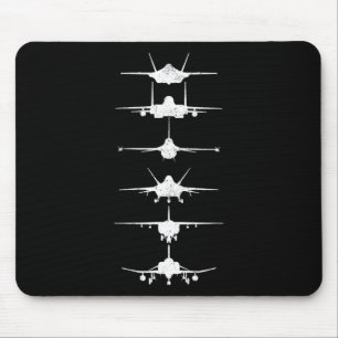 Mousepad Jatos de Combatente da Força Aérea F-4 F-111 F-15