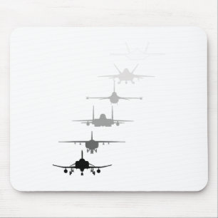 Mousepad Jatos de Combatente da Força Aérea F-4 F-111 F-15
