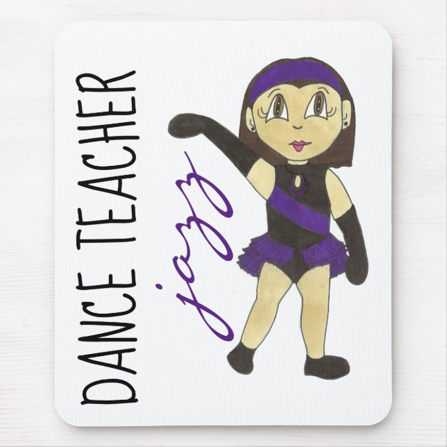 Mousepad Jazz Dance Professor Instrutor Considerando Gift (Frente)