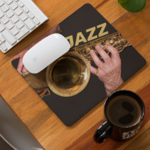 Jazzman Jogando Saxofone Dourado