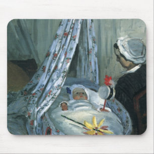 Mousepad Jean Monet em seu berço por Claude Monet