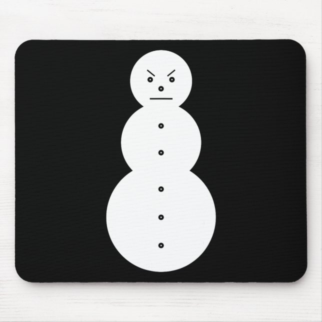 Mousepad Jeezy Snowman - Hiphop Angry Snowman Jeezy Christm (Frente)