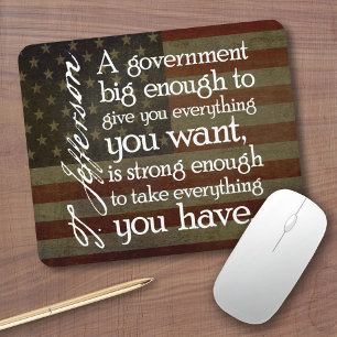 Mousepad Jefferson: Cuidado com o Grande Governo