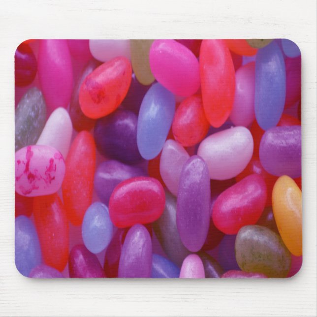 Mousepad Jelly Bean rosa e azul (Frente)