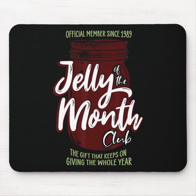 Mousepad Jelly Do Month Club Divertiu Homens E Mulheres Chr (Frente)
