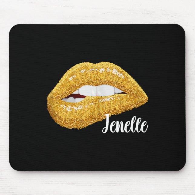 Mousepad Jenelle - Presente com Primeiro Nome Sem Mangas (Frente)