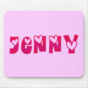 Mousepad Jenny nos corações