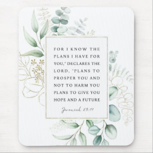 Mousepad Jeremiah 29:11 Eu sei os planos que tenho para voc
