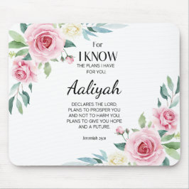 Mousepad Jeremiah 29:11 Rosa Rosa Personalize