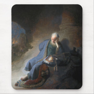 Mousepad Jeremiah Destruction Jerusalem Bíblia Rembrandt