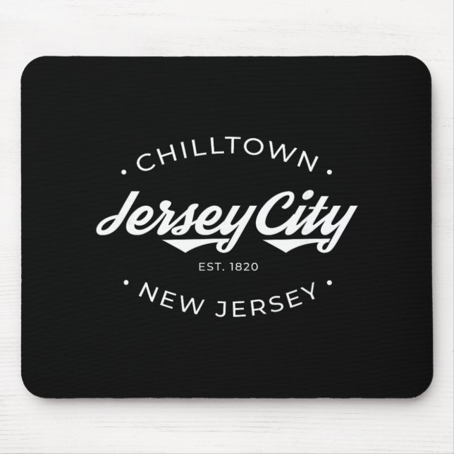 Mousepad Jersey City New Jersey Chilltown - Black - Small - (Frente)