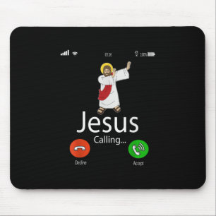 Mousepad Jesus ama Jesus chamando...Jesus Phone Christian
