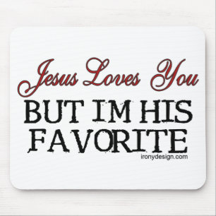 Mousepad Jesus ama-o favorito