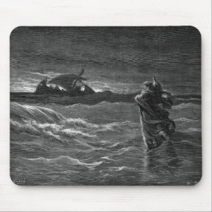 Mousepad Jesus anda na água
