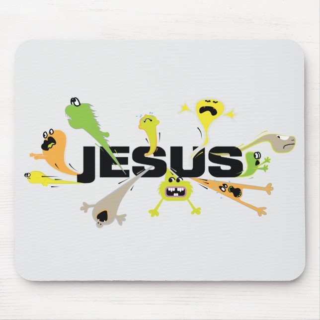 Mousepad Jesus Assustador (Frente)