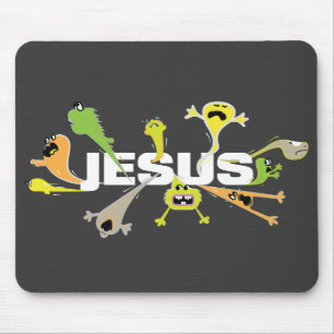 Mousepad Jesus Assustador