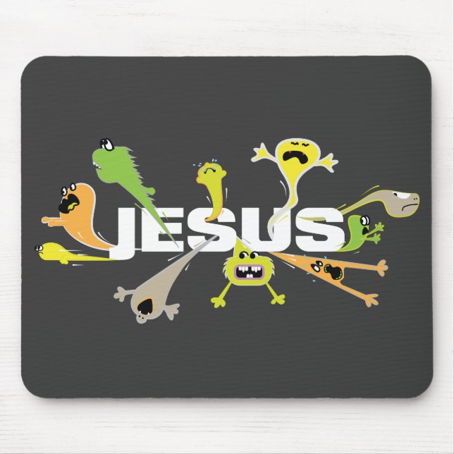 Mousepad Jesus Assustador (Frente)