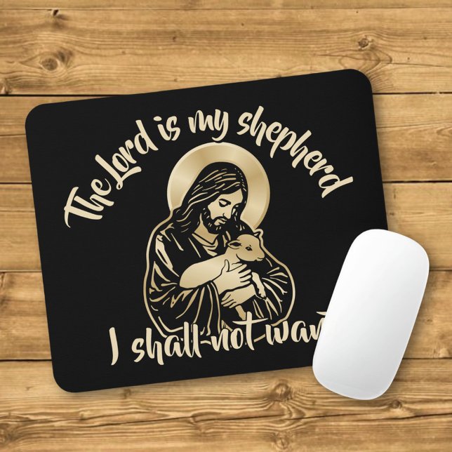 Mousepad Jesus Caring Shepherd (Criador carregado)