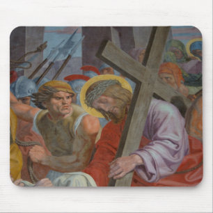 Mousepad Jesus Carregando A Cruz