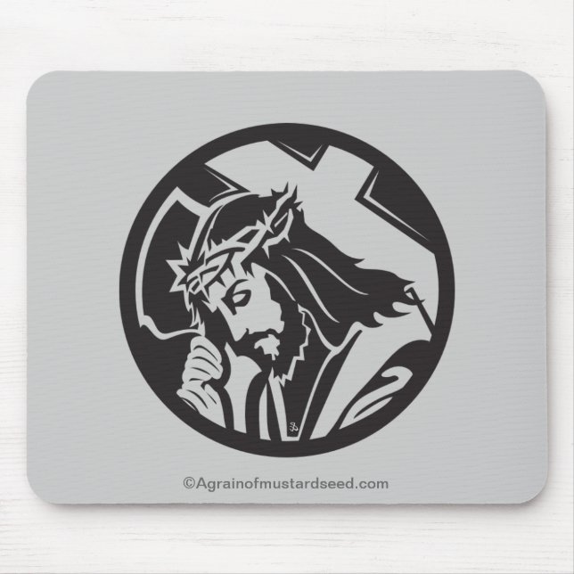 Mousepad Jesus carregando a cruz (Frente)